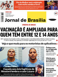 Capa do jornal Jornal de Brasília 06/03/2024