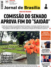 Capa do jornal Jornal de Brasília 07/02/2024