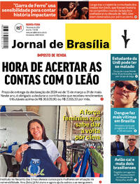 Capa do jornal Jornal de Brasília 07/03/2024
