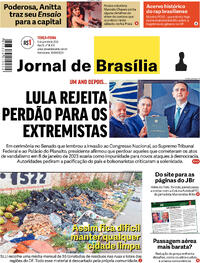 Capa do jornal Jornal de Brasília 09/01/2024
