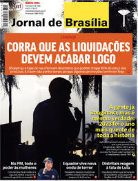 Capa do jornal Jornal de Brasília 10/01/2024