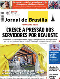 Capa do jornal Jornal de Brasília 11/04/2024
