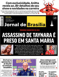 Capa do jornal Jornal de Brasília 12/01/2024