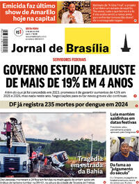 Capa do jornal Jornal de Brasília 12/04/2024