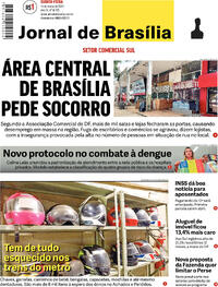 Capa do jornal Jornal de Brasília 14/03/2024