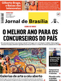 Capa do jornal Jornal de Brasília 15/01/2024