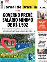 Capa do jornal Jornal de Brasília 16/04/2024