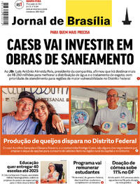 Capa do jornal Jornal de Brasília 17/01/2024