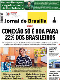 Capa do jornal Jornal de Brasília 17/04/2024