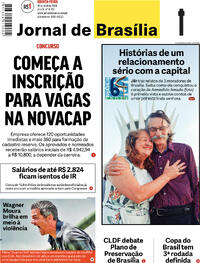 Capa do jornal Jornal de Brasília 18/04/2024