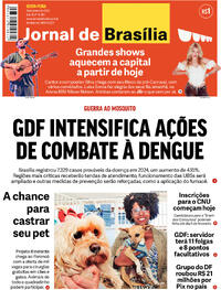 Capa do jornal Jornal de Brasília 19/01/2024