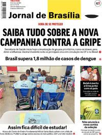 Capa do jornal Jornal de Brasília 19/03/2024