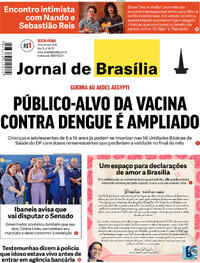 Capa do jornal Jornal de Brasília 19/04/2024