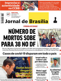 Capa do jornal Jornal de Brasília 21/02/2024