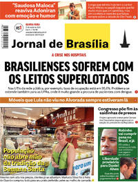 Capa do jornal Jornal de Brasília 21/03/2024