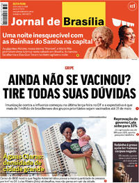 Capa do jornal Jornal de Brasília 22/03/2024