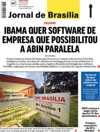 Capa do jornal Jornal de Brasília 23/04/2024