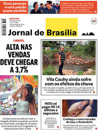 Capa do jornal Jornal de Brasília 25/01/2024
