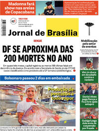 Capa do jornal Jornal de Brasília 26/03/2024