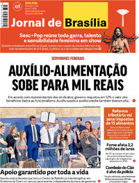 Capa do jornal Jornal de Brasília 26/04/2024