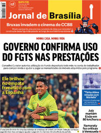 Capa do jornal Jornal de Brasília 27/03/2024