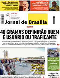 Capa do jornal Jornal de Brasília 27/06/2024