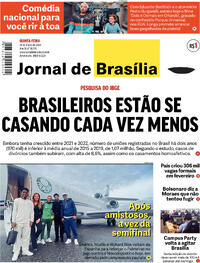 Capa do jornal Jornal de Brasília 28/03/2024