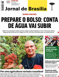 Capa do jornal Jornal de Brasília 29/01/2024