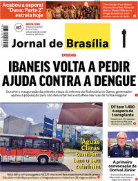 Capa do jornal Jornal de Brasília 29/02/2024