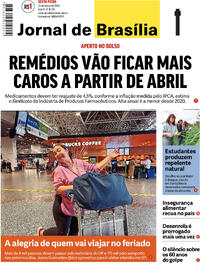 Capa do jornal Jornal de Brasília 29/03/2024