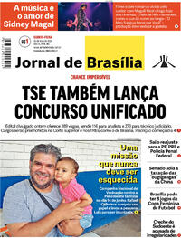 Capa do jornal Jornal de Brasília 30/05/2024