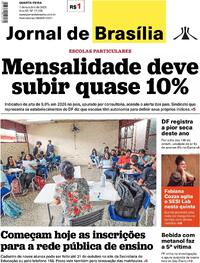 Capa do jornal Jornal de Brasília 01/10/2025