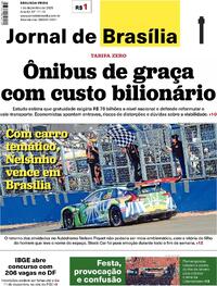 Capa do jornal Jornal de Brasília 01/12/2025