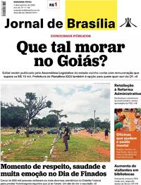Capa do jornal Jornal de Brasília 03/11/2025