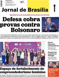 Capa do jornal Jornal de Brasília 04/09/2025