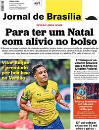 Capa do jornal Jornal de Brasília 04/11/2025