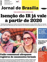 Capa do jornal Jornal de Brasília 06/11/2025
