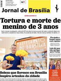 Capa do jornal Jornal de Brasília 07/08/2025