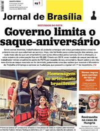Capa do jornal Jornal de Brasília 08/10/2025