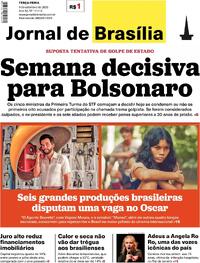 Capa do jornal Jornal de Brasília 09/09/2025