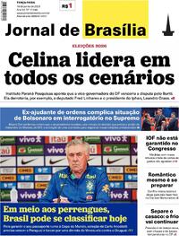 Capa do jornal Jornal de Brasília 10/06/2025
