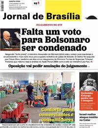 Capa do jornal Jornal de Brasília 10/09/2025