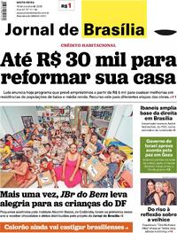 Capa do jornal Jornal de Brasília 10/10/2025