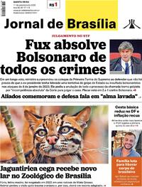 Capa do jornal Jornal de Brasília 11/09/2025