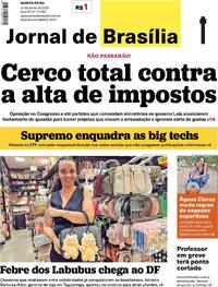 Capa do jornal Jornal de Brasília 12/06/2025