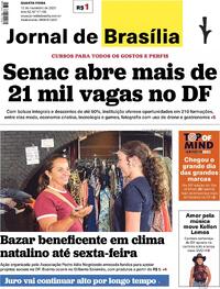 Capa do jornal Jornal de Brasília 12/11/2025