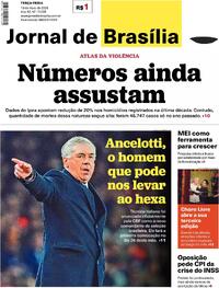 Capa do jornal Jornal de Brasília 13/05/2025