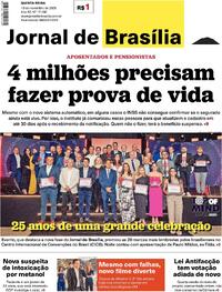 Capa do jornal Jornal de Brasília 13/11/2025