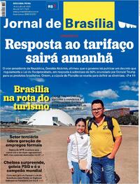 Capa do jornal Jornal de Brasília 14/07/2025