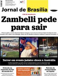 Capa do jornal Jornal de Brasília 15/12/2025